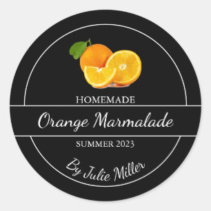 Simple Homemade Orange Marmalade Label
