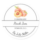 Simple Homemade Peach Jam Label