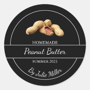 Simple Homemade Peanut Butter Label