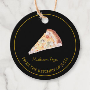Simple Homemade Pizza Hang Tag l Black