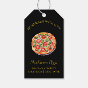 Simple Homemade Pizza Hang Tag l Black