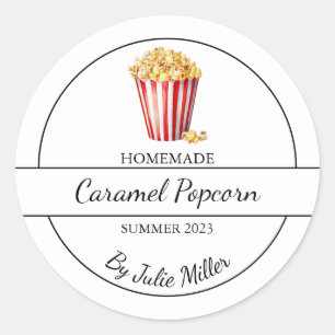 Simple Homemade Popcorn Label