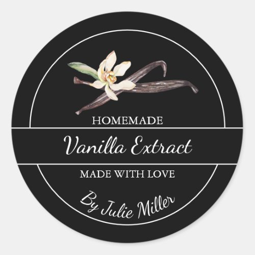 Simple Homemade Vanilla Extract Label