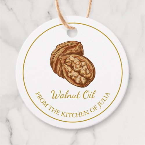 Simple Homemade Walnut Oil Hang Tag l White