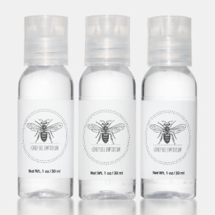 Simple Honey Bee Logo Hand Sanitizer