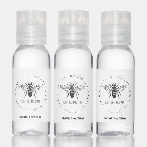 Simple Honey Bee Logo Hand Sanitizer