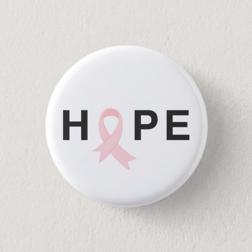 Simple Hope Breast Cancer Awareness Pin Button