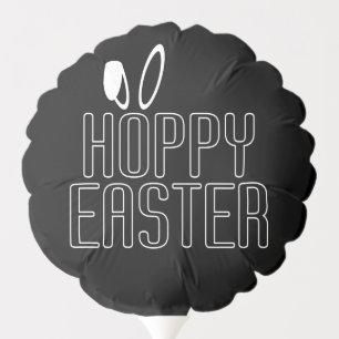Simple Hoppy Easter Pun Typography   Balloon