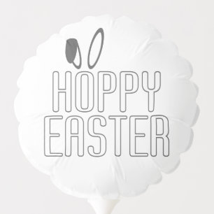 Simple Hoppy Easter Pun Typography   Balloon