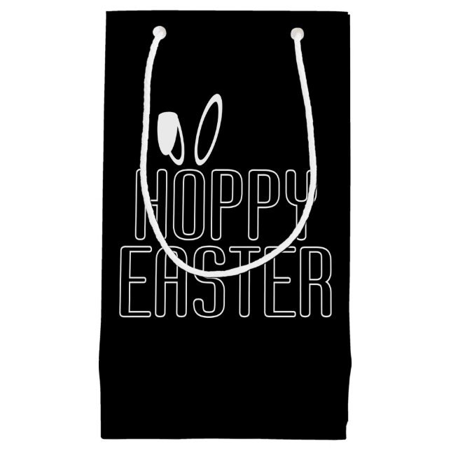 Simple Hoppy Easter Pun Typography | Gift Bag (Front)