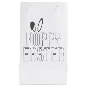 Simple Hoppy Easter Pun Typography Gift Bag