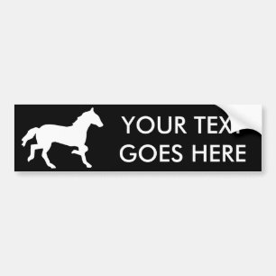 simple horse bumper sticker