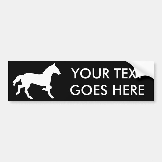 simple horse bumper sticker (Front)