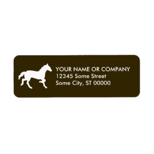 simple horse label
