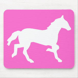 simple horse mouse pad