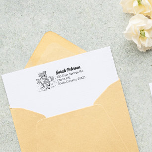 Simple Horse Return Address Rubber Stamp