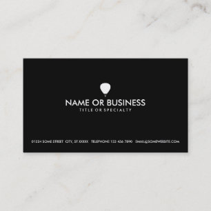 simple hot air balloon business card