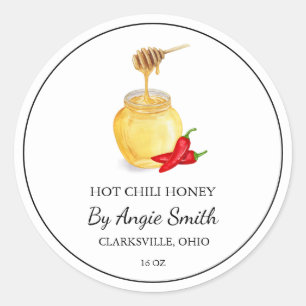 Simple Hot Chili Infused Honey Label