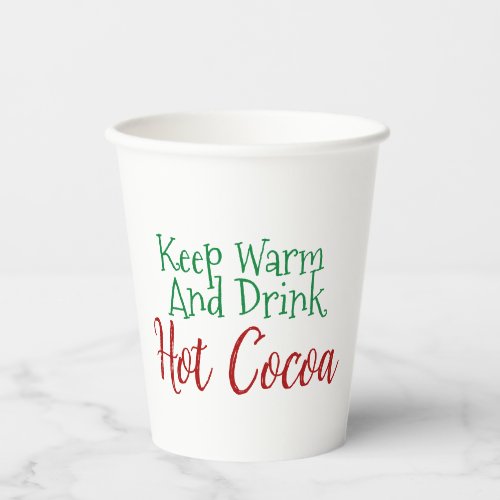 Simple Hot Cocoa Paper Cup