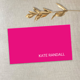 Good Bold Hot Pink Retail & Sales Premium Business Card