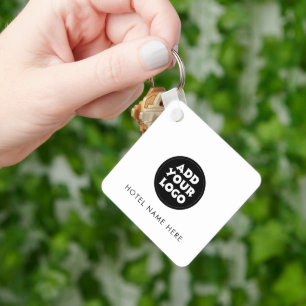 Simple Hotel Logo and Name Keychain