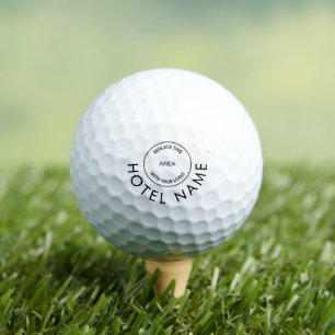 Simple Hotel Logo Name Golf Balls