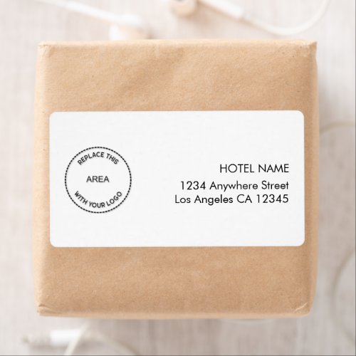 Simple Hotel Logo Return Name Address Label