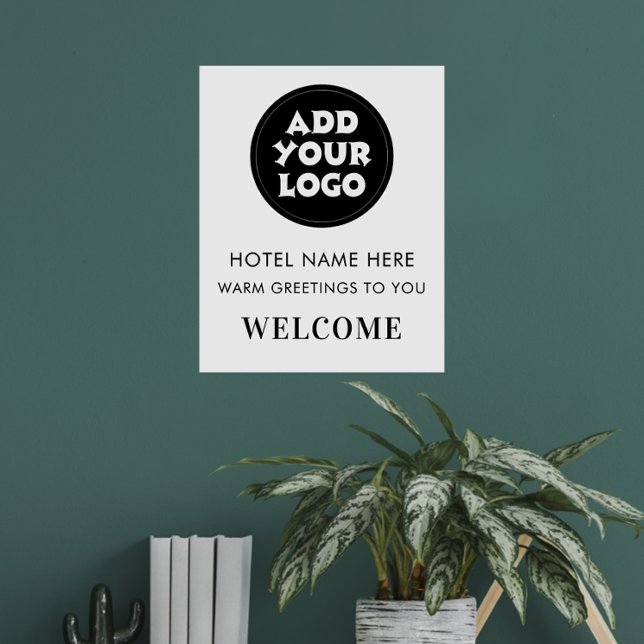 Simple Hotel Welcome Sign Logo & Name Any Color (Creator Uploaded)