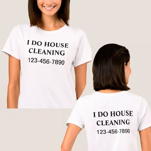 Simple House Cleaning Work Shirts