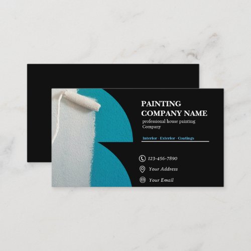 Simple House Painting Business Cards 