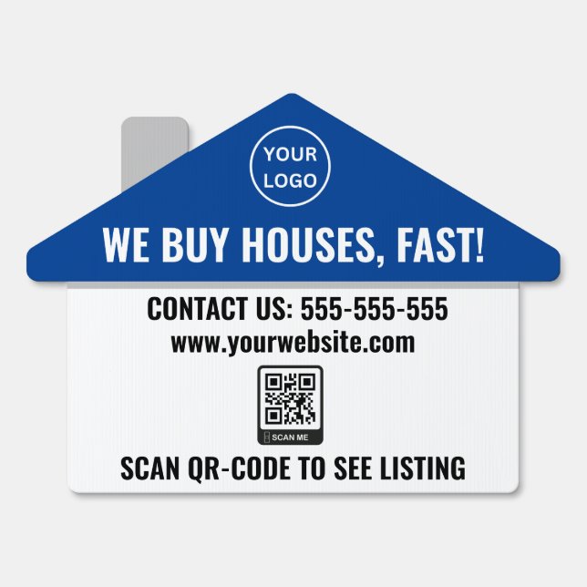 Simple House Selling We buy Houses Realtor Sign (Back)