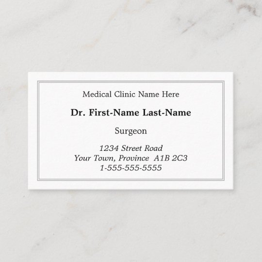 Simple, Humble & Basic Business Card