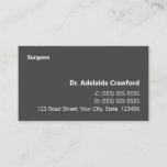 [ Thumbnail: Simple, Humble, Doctor Business Card ]