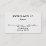 [ Thumbnail: Simple & Humble Legal Professional Business Card ]