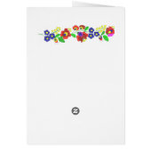 Simple Hungarian folk motifs Cards (Back)