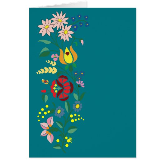 Simple Hungarian folk motifs Cards (Front)