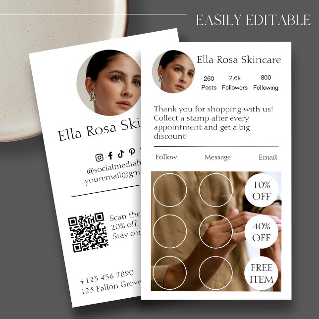 Simple IG Loyalty Business Card (Creator Uploaded)
