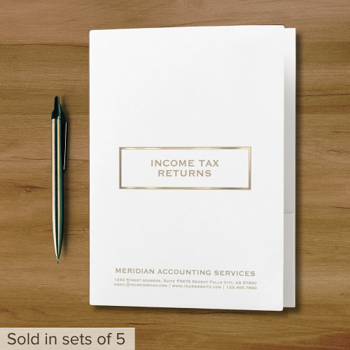 Simple Income Tax Returns Folder