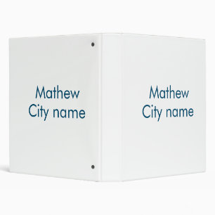 simple initial letter monogram add your name lett 3 ring binder