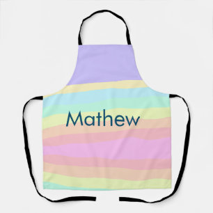 simple initial letter monogram add your name lett apron