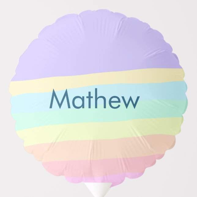 simple initial letter monogram add your name lett  balloon (Front)