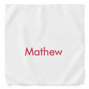 simple initial letter monogram add your name lett bandana