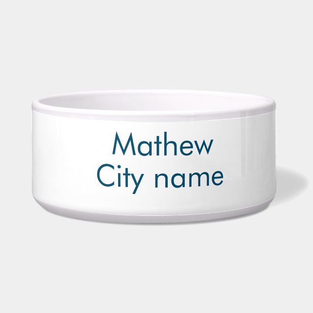 simple initial letter monogram add your name lett  bowl (Front)
