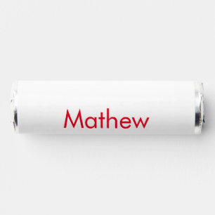 simple initial letter monogram add your name lett breath savers® mints