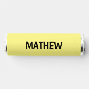 simple initial letter monogram add your name lett breath savers® mints