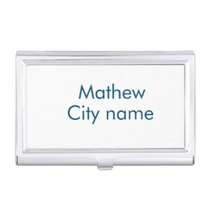 simple initial letter monogram add your name lett business card case