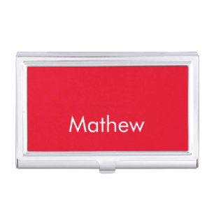 simple initial letter monogram add your name lett business card case