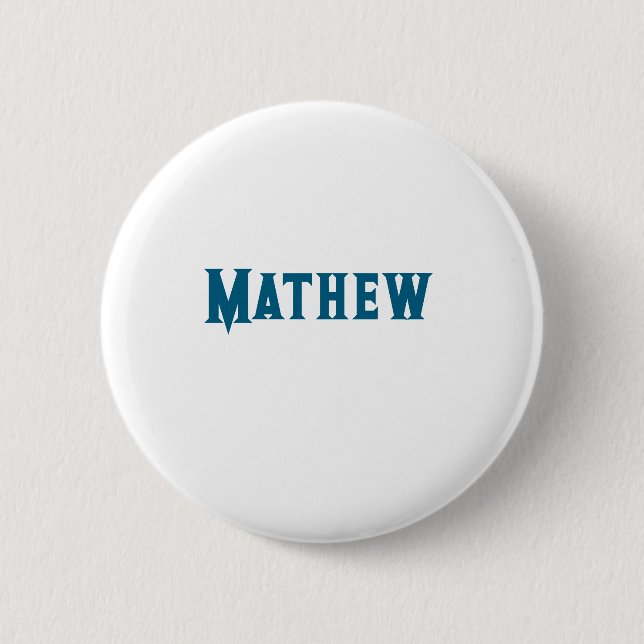 simple initial letter monogram add your name lett  button (Front)