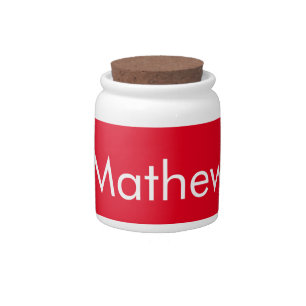 simple initial letter monogram add your name lett candy jar
