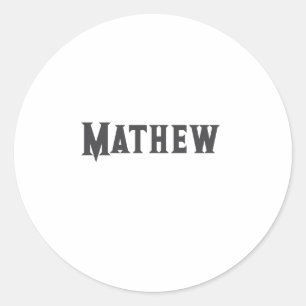 simple initial letter monogram add your name lett classic round sticker